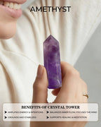 Crystals and Healing Stones Set - Chakra Crystals Gift for Women, Thumb Worry Stones, Chakra Bracelets, 7 Chakra Stones Set, Orgone Pyramid for Positive Energy Balance, Birthday Gifts for Women