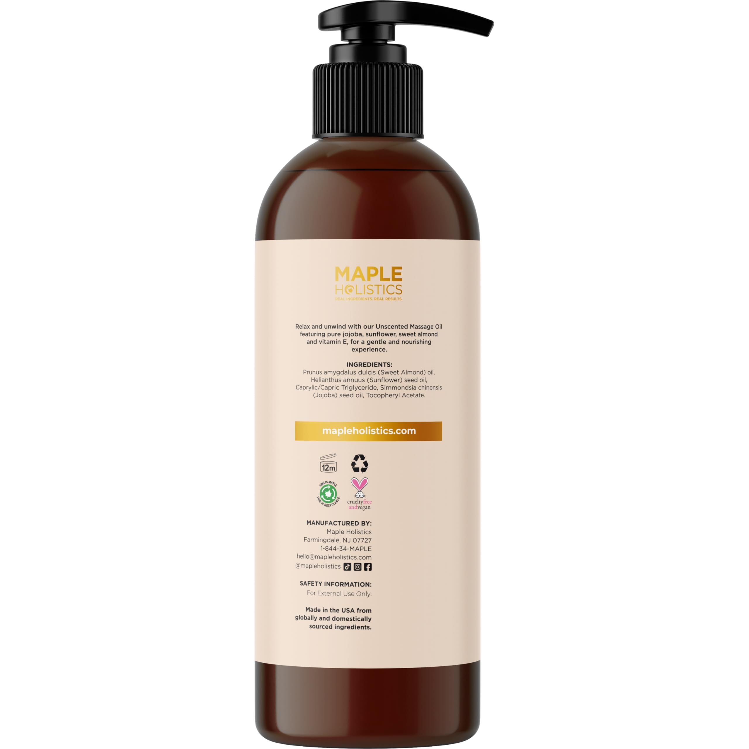 Aromatherapy Sensual Massage Oil for Couples - Relaxing Lavender Massaging Oil for Massage Therapy with Vitamin E Jojoba & Sweet Almond - Naturally Scented Vegan Non GMO & Gluten Free (8 Fl Oz)