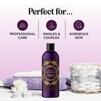 Aromatherapy Sensual Massage Oil for Couples - Relaxing Lavender Massaging Oil for Massage Therapy with Vitamin E Jojoba & Sweet Almond - Naturally Scented Vegan Non GMO & Gluten Free (8 Fl Oz)