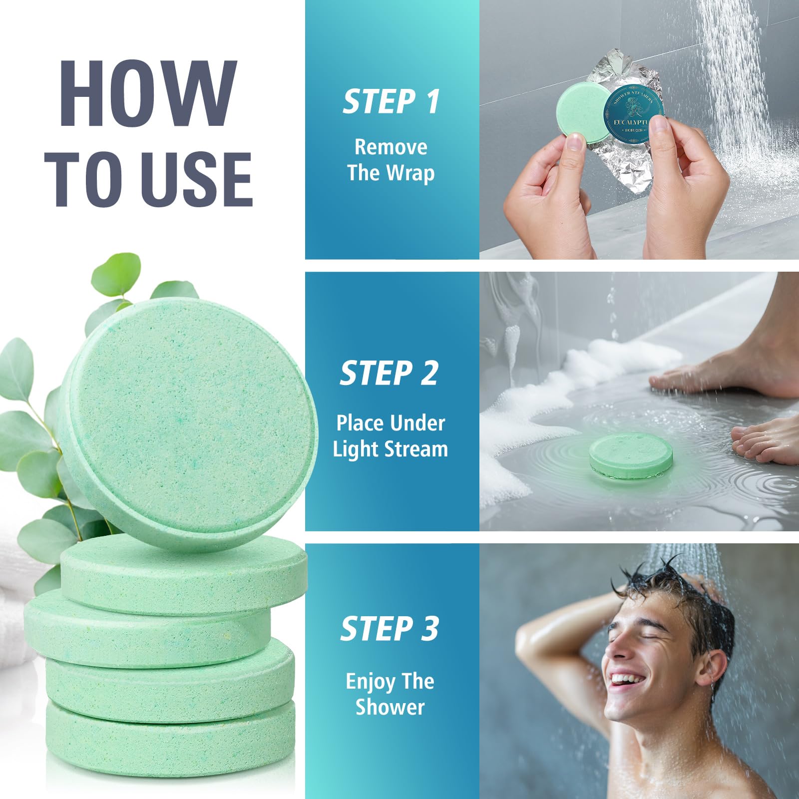Shower Steamers Aromatherapy, Birthday Gift for Women Teen Girl Mom | Premium Natural Essential Oils Bath Bombs, Spa Stress Relief & Relaxation Self Care Gifts