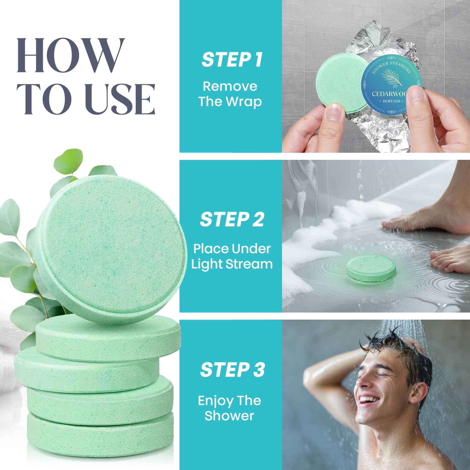 Shower Steamers Aromatherapy, Birthday Gift for Women Teen Girl Mom | Premium Natural Essential Oils Bath Bombs, Spa Stress Relief & Relaxation Self Care Gifts