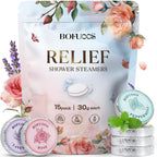 Shower Steamers Aromatherapy, Birthday Gift for Women Teen Girl Mom | Premium Natural Essential Oils Bath Bombs, Spa Stress Relief & Relaxation Self Care Gifts
