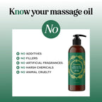 Aromatherapy Sensual Massage Oil for Couples - Relaxing Lavender Massaging Oil for Massage Therapy with Vitamin E Jojoba & Sweet Almond - Naturally Scented Vegan Non GMO & Gluten Free (8 Fl Oz)