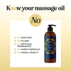 Aromatherapy Sensual Massage Oil for Couples - Relaxing Lavender Massaging Oil for Massage Therapy with Vitamin E Jojoba & Sweet Almond - Naturally Scented Vegan Non GMO & Gluten Free (8 Fl Oz)