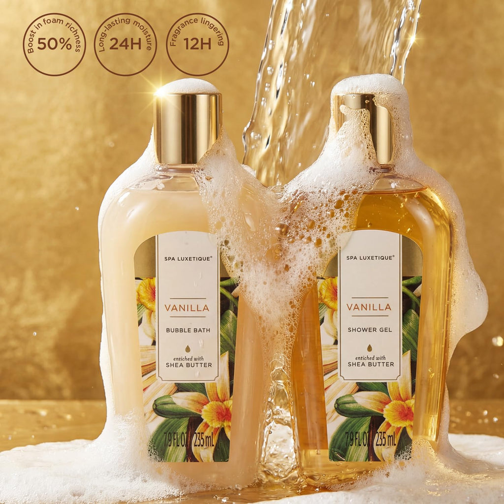 Spa Luxetique Gifts for Women Lavender Gift Baskets for Women 15pcs Bath and Body Work Gift Set With Tote Bag Bath Sets for Women Mothers Day Gifts for Her