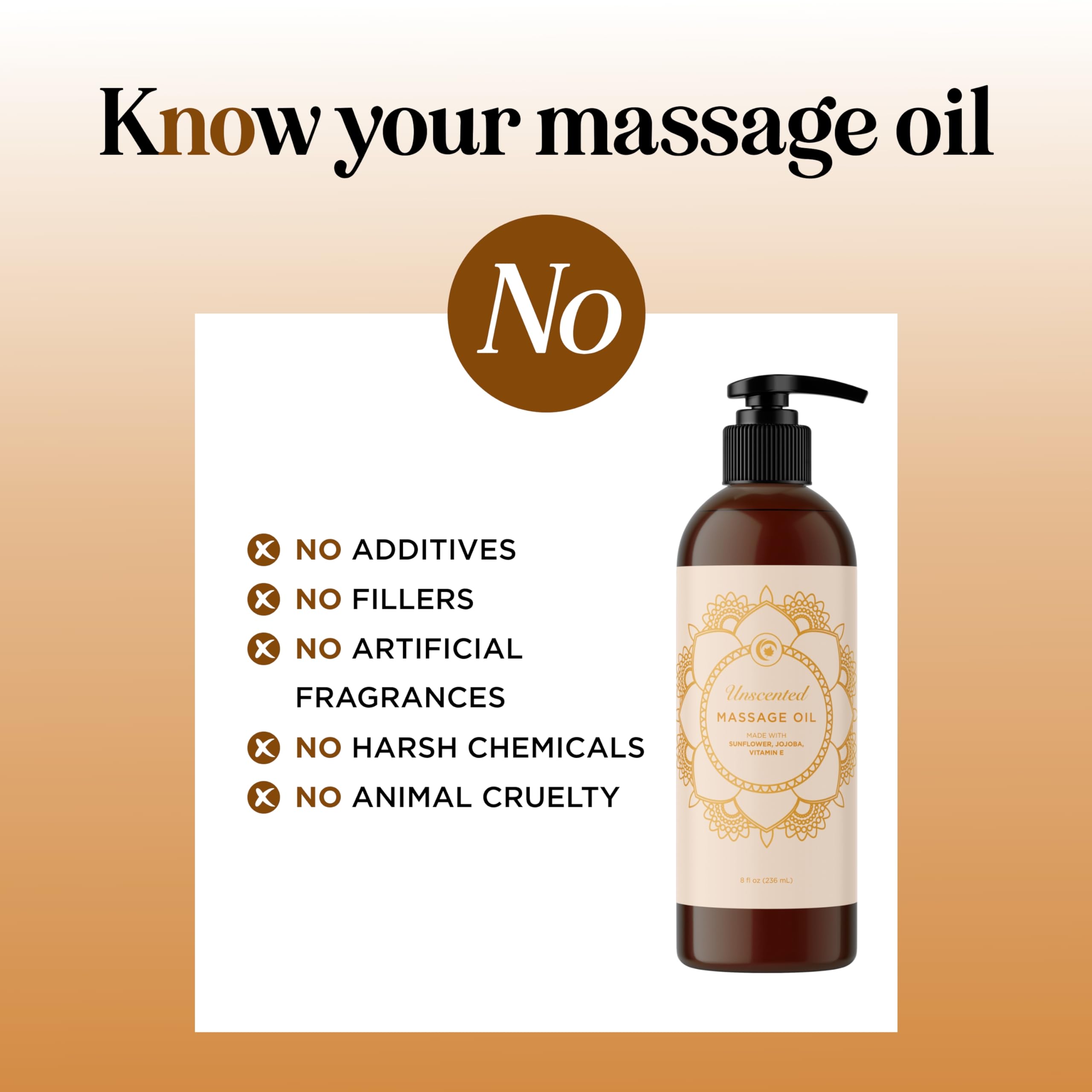 Aromatherapy Sensual Massage Oil for Couples - Relaxing Lavender Massaging Oil for Massage Therapy with Vitamin E Jojoba & Sweet Almond - Naturally Scented Vegan Non GMO & Gluten Free (8 Fl Oz)