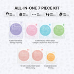 Naisture 15 Min Pamper Me Kit Korean Spa Skincare Gift Set for Women-Head to Toe with Hair, Face, Eye, Hand, & Foot Masks (7 pcs)