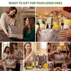 Spa Luxetique Gifts for Women Lavender Gift Baskets for Women 15pcs Bath and Body Work Gift Set With Tote Bag Bath Sets for Women Mothers Day Gifts for Her