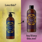 Aromatherapy Sensual Massage Oil for Couples - Relaxing Lavender Massaging Oil for Massage Therapy with Vitamin E Jojoba & Sweet Almond - Naturally Scented Vegan Non GMO & Gluten Free (8 Fl Oz)