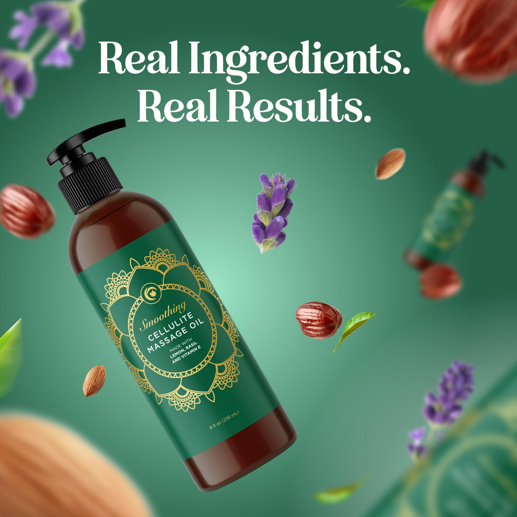 Aromatherapy Sensual Massage Oil for Couples - Relaxing Lavender Massaging Oil for Massage Therapy with Vitamin E Jojoba & Sweet Almond - Naturally Scented Vegan Non GMO & Gluten Free (8 Fl Oz)