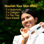 Naisture 15 Min Pamper Me Kit Korean Spa Skincare Gift Set for Women-Head to Toe with Hair, Face, Eye, Hand, & Foot Masks (7 pcs)