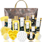Spa Luxetique Gifts for Women Lavender Gift Baskets for Women 15pcs Bath and Body Work Gift Set With Tote Bag Bath Sets for Women Mothers Day Gifts for Her