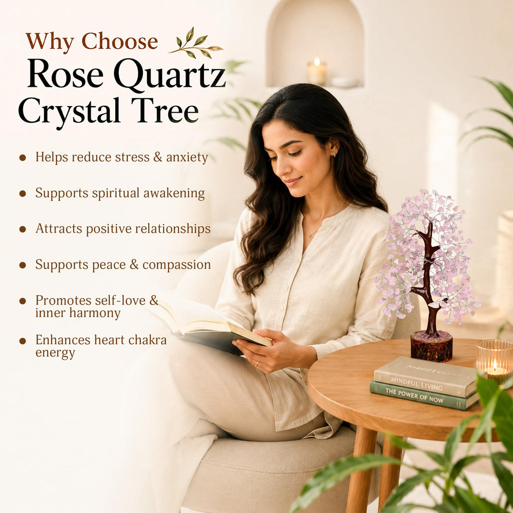 PYOR 7 Chakra Tree of Life Crystal Tree - Seven Chakra Healing Crystals & Stones for Chakra Balancing | Meditation | Reiki | Yoga Decor | Spiritual Gift | Gift for Woman