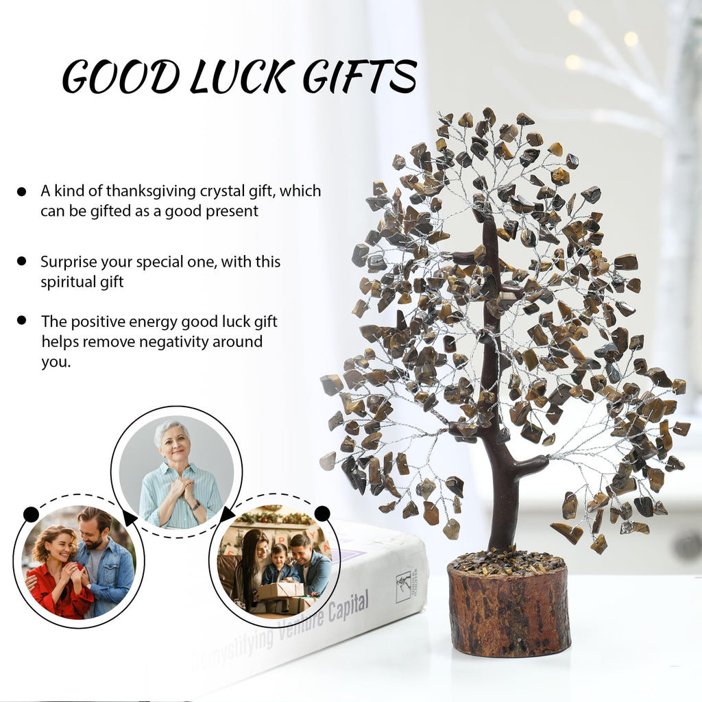 PYOR 7 Chakra Tree of Life Crystal Tree - Seven Chakra Healing Crystals & Stones for Chakra Balancing | Meditation | Reiki | Yoga Decor | Spiritual Gift | Gift for Woman
