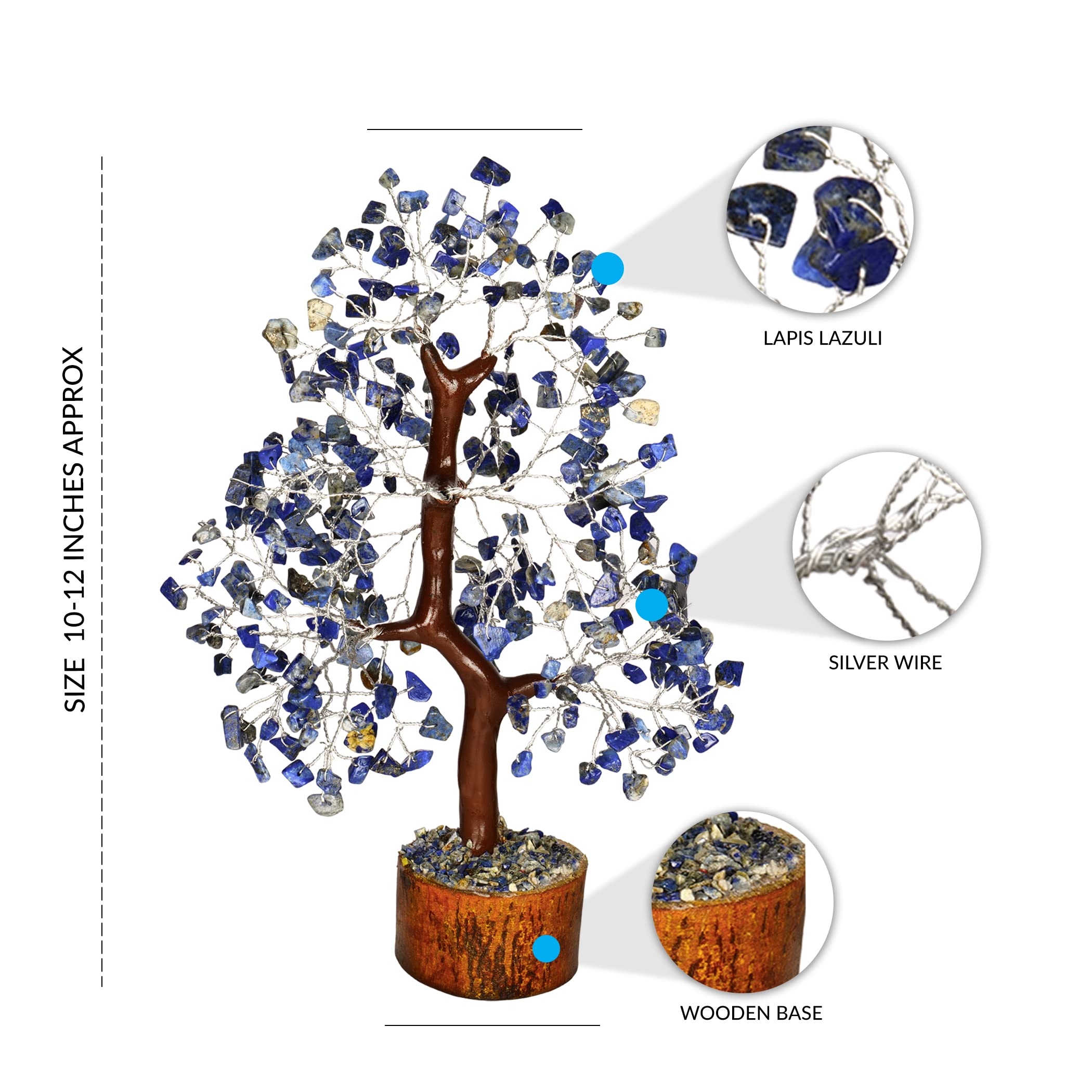 PYOR 7 Chakra Tree of Life Crystal Tree - Seven Chakra Healing Crystals & Stones for Chakra Balancing | Meditation | Reiki | Yoga Decor | Spiritual Gift | Gift for Woman