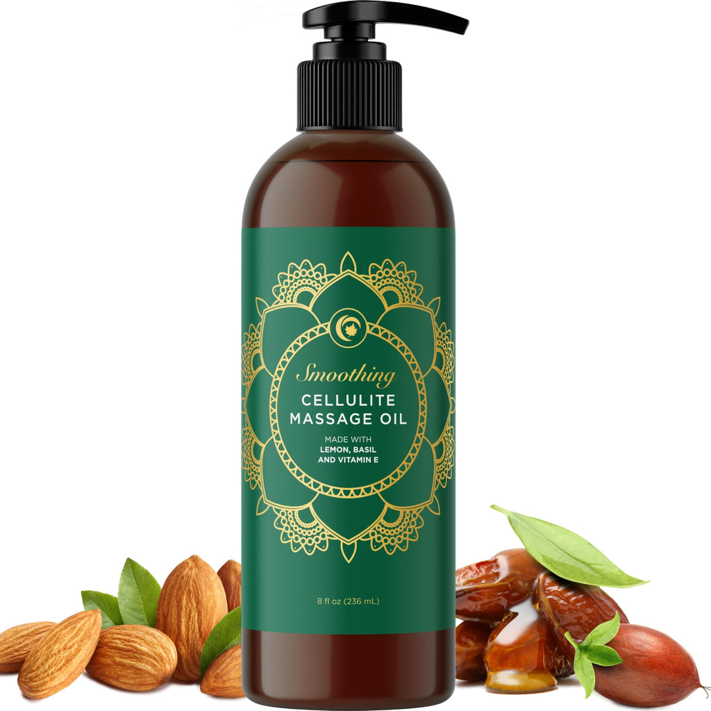 Aromatherapy Sensual Massage Oil for Couples - Relaxing Lavender Massaging Oil for Massage Therapy with Vitamin E Jojoba & Sweet Almond - Naturally Scented Vegan Non GMO & Gluten Free (8 Fl Oz)