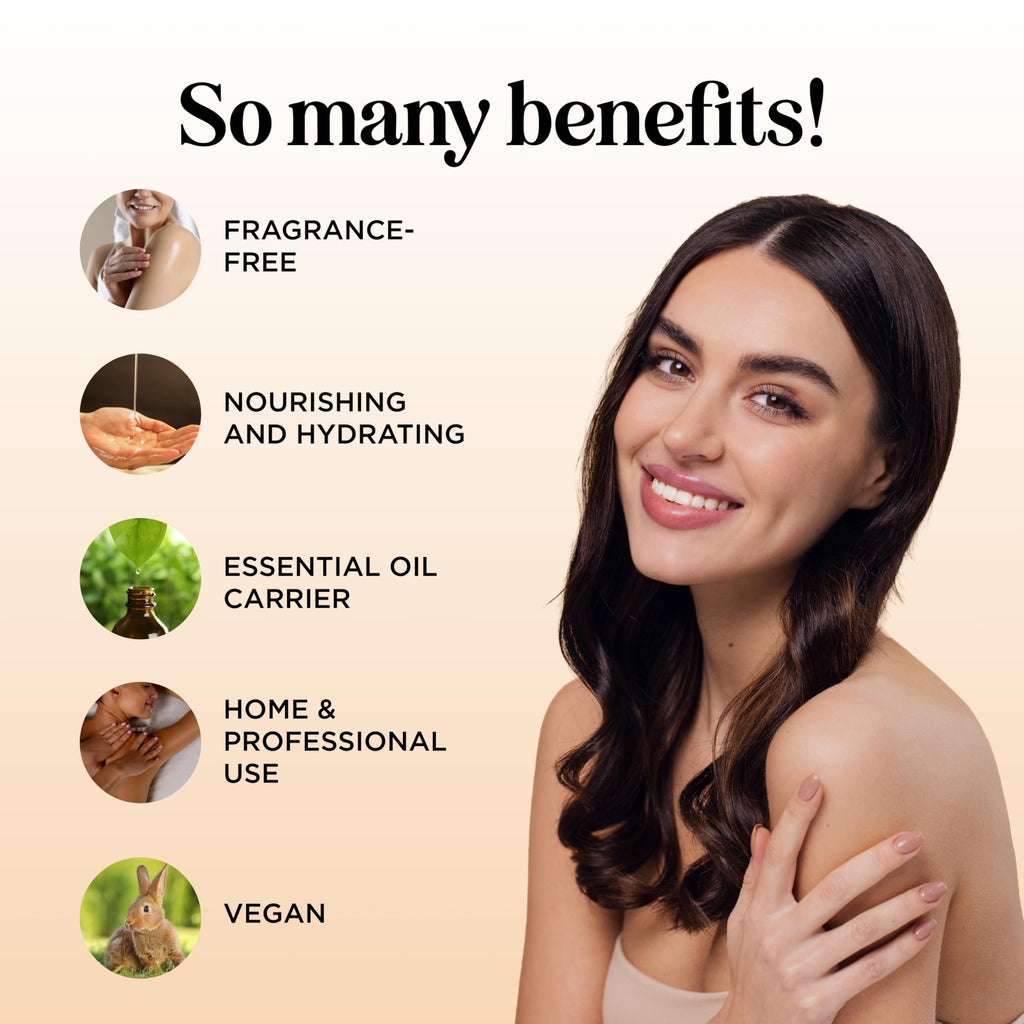 Aromatherapy Sensual Massage Oil for Couples - Relaxing Lavender Massaging Oil for Massage Therapy with Vitamin E Jojoba & Sweet Almond - Naturally Scented Vegan Non GMO & Gluten Free (8 Fl Oz)