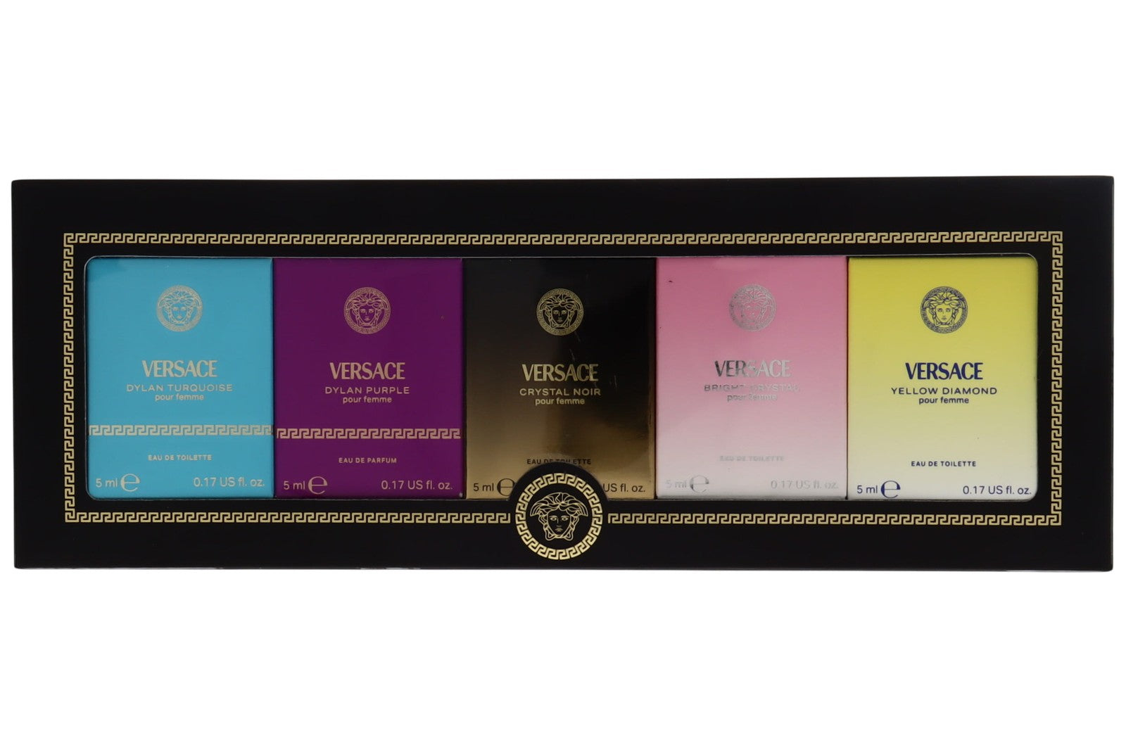 Versace 5pc Gift Set For Women DT 5ml + DP 5ml + CN 5ml + BC 5ml + YD 5ml