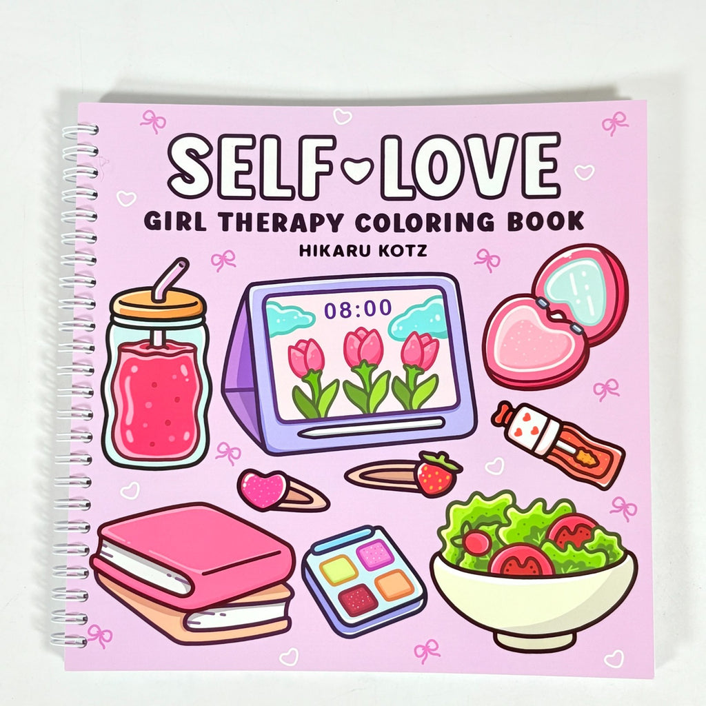 Self-Love: Girl Therapy Coloring Book, Spiral Bound, 40 pg. , 8.5" x 8.5"