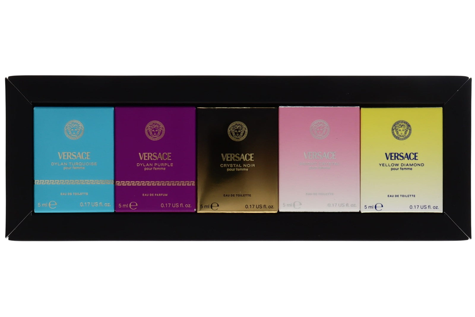 Versace 5pc Gift Set For Women DT 5ml + DP 5ml + CN 5ml + BC 5ml + YD 5ml