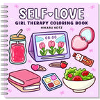 Self-Love: Girl Therapy Coloring Book, Spiral Bound, 40 pg. , 8.5" x 8.5"
