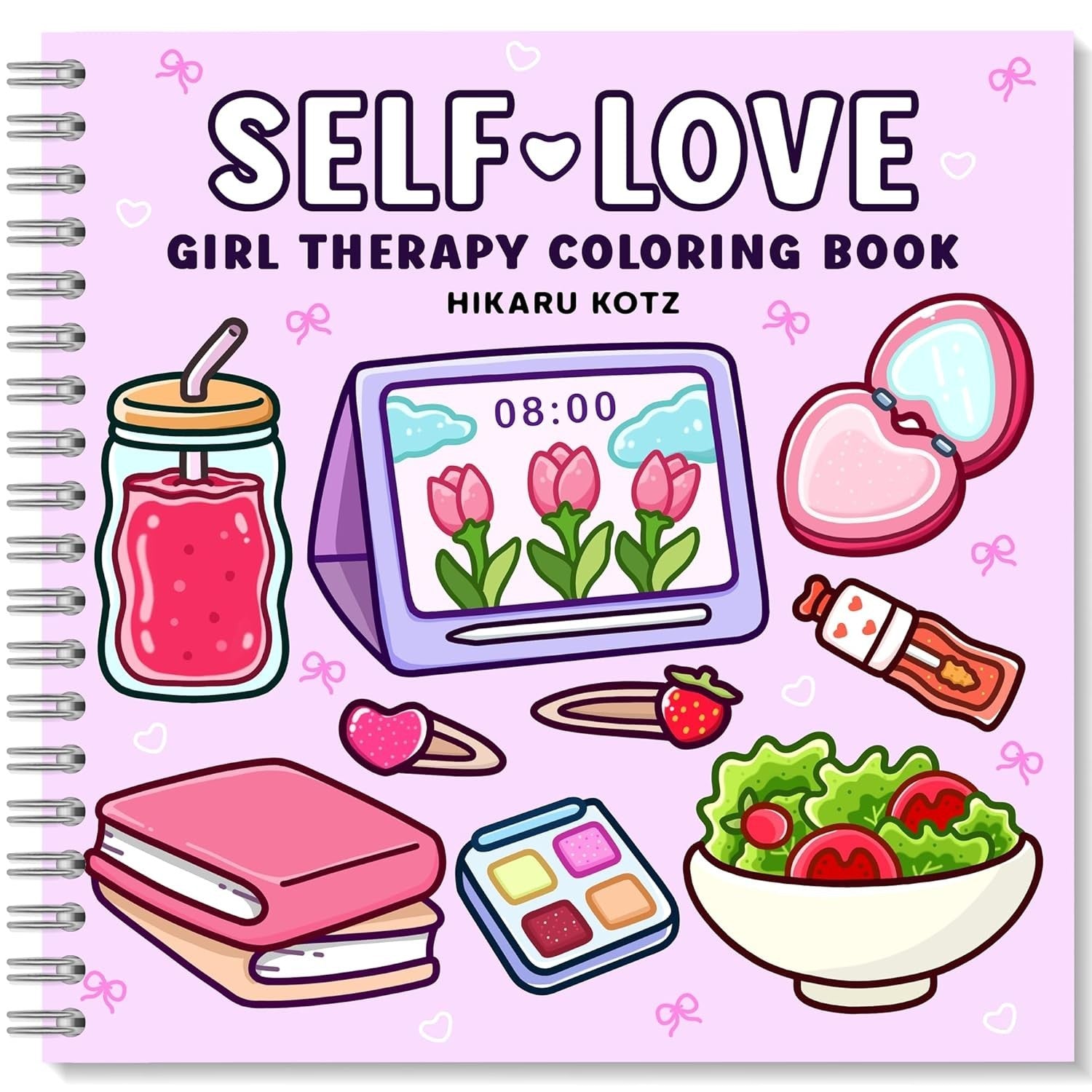 Self-Love: Girl Therapy Coloring Book, Spiral Bound, 40 pg. , 8.5" x 8.5"