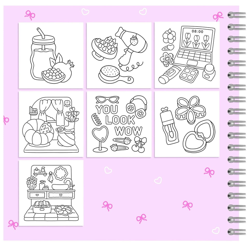 Self-Love: Girl Therapy Coloring Book, Spiral Bound, 40 pg. , 8.5" x 8.5"