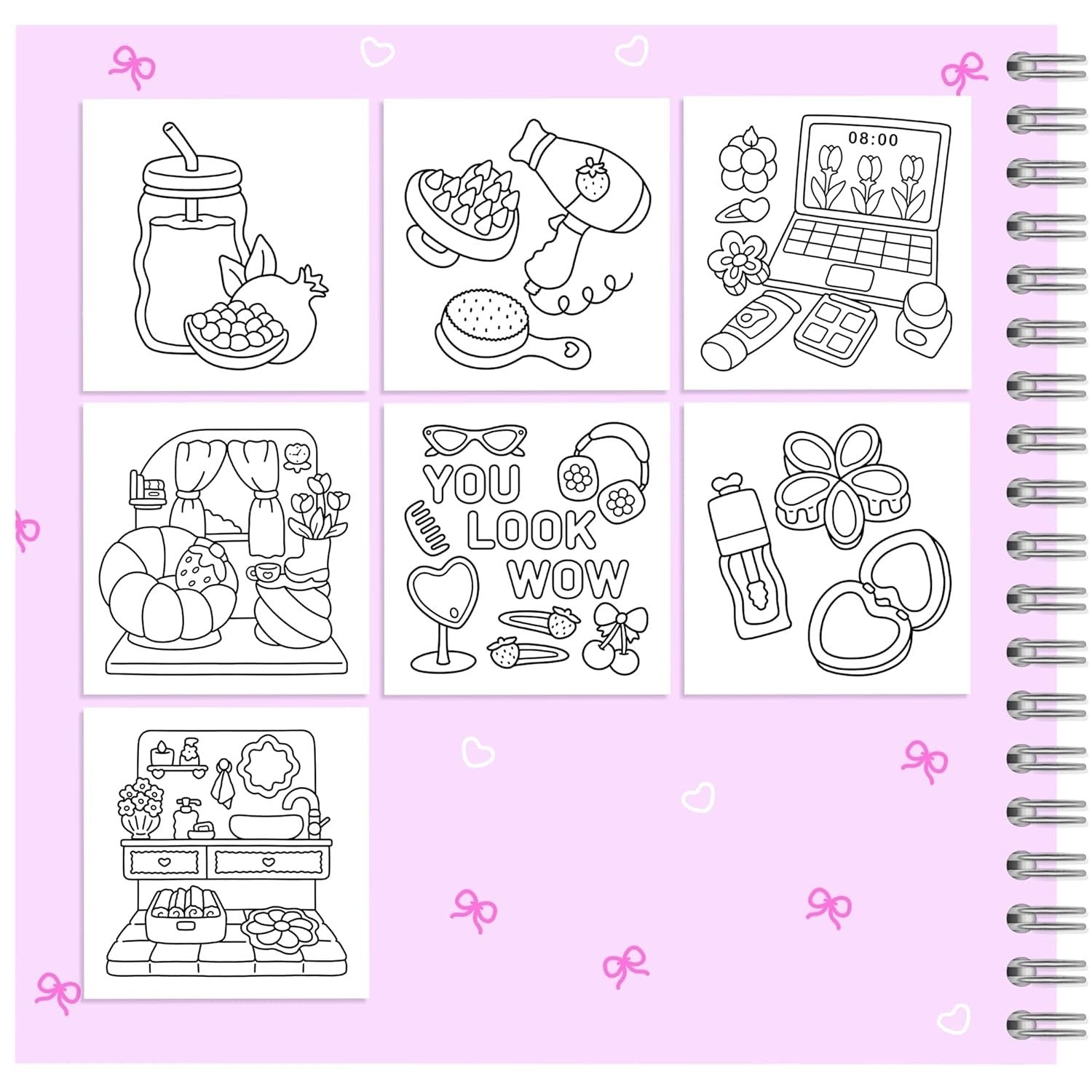 Self-Love: Girl Therapy Coloring Book, Spiral Bound, 40 pg. , 8.5" x 8.5"